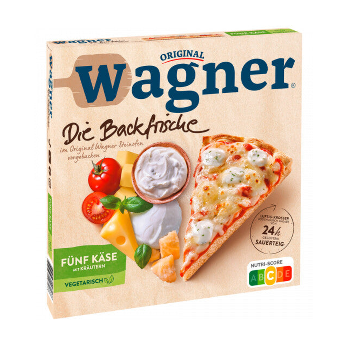 Wagner Die Backfrische Fünf Käse 340g