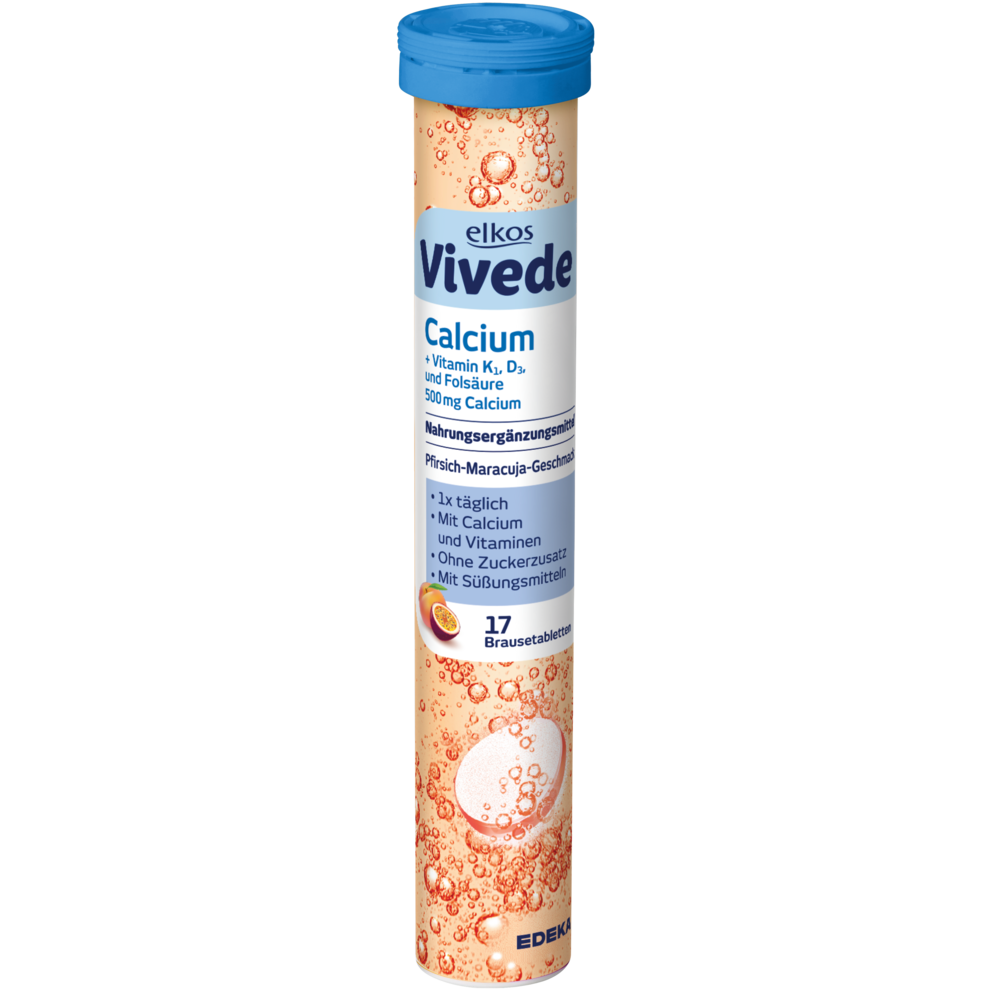 EDEKA elkos VIVEDE Calcium Brausetabletten 17ST 102g