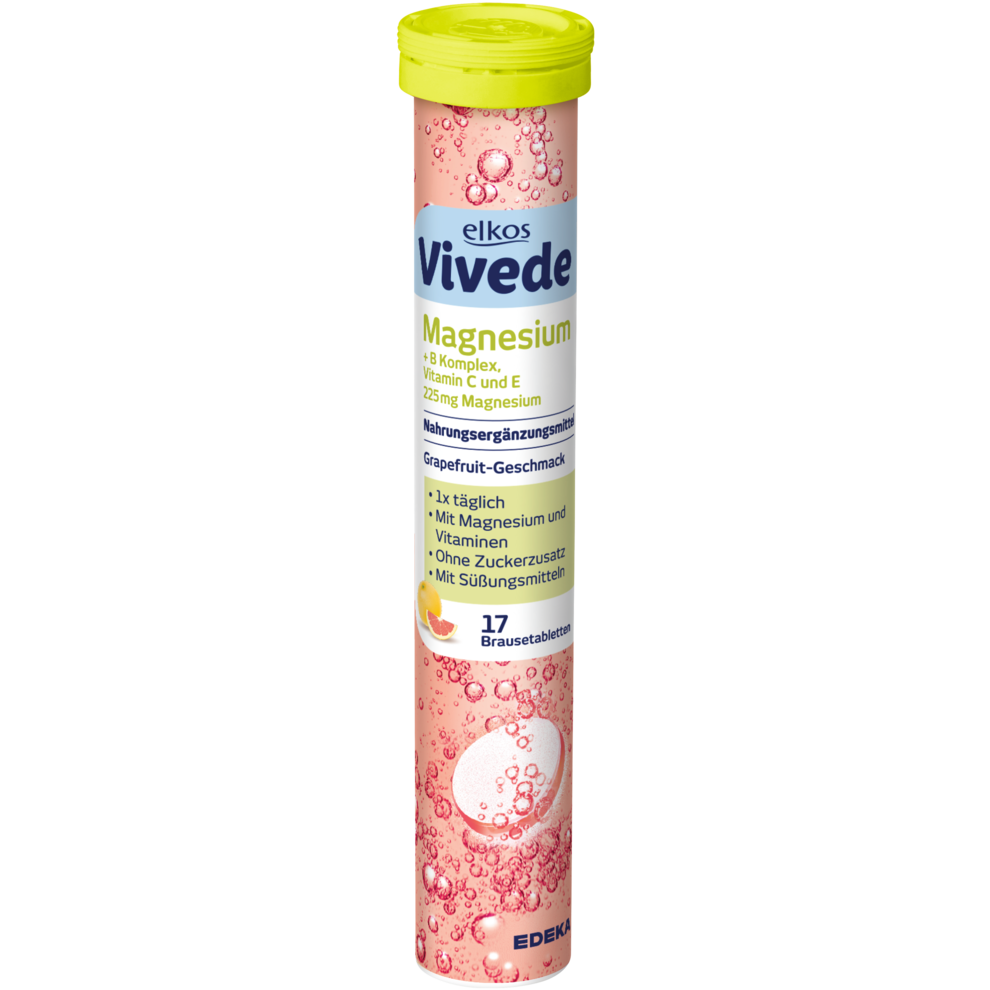 EDEKA elkos VIVEDE Magnesium Brausetabletten 17ST 102g