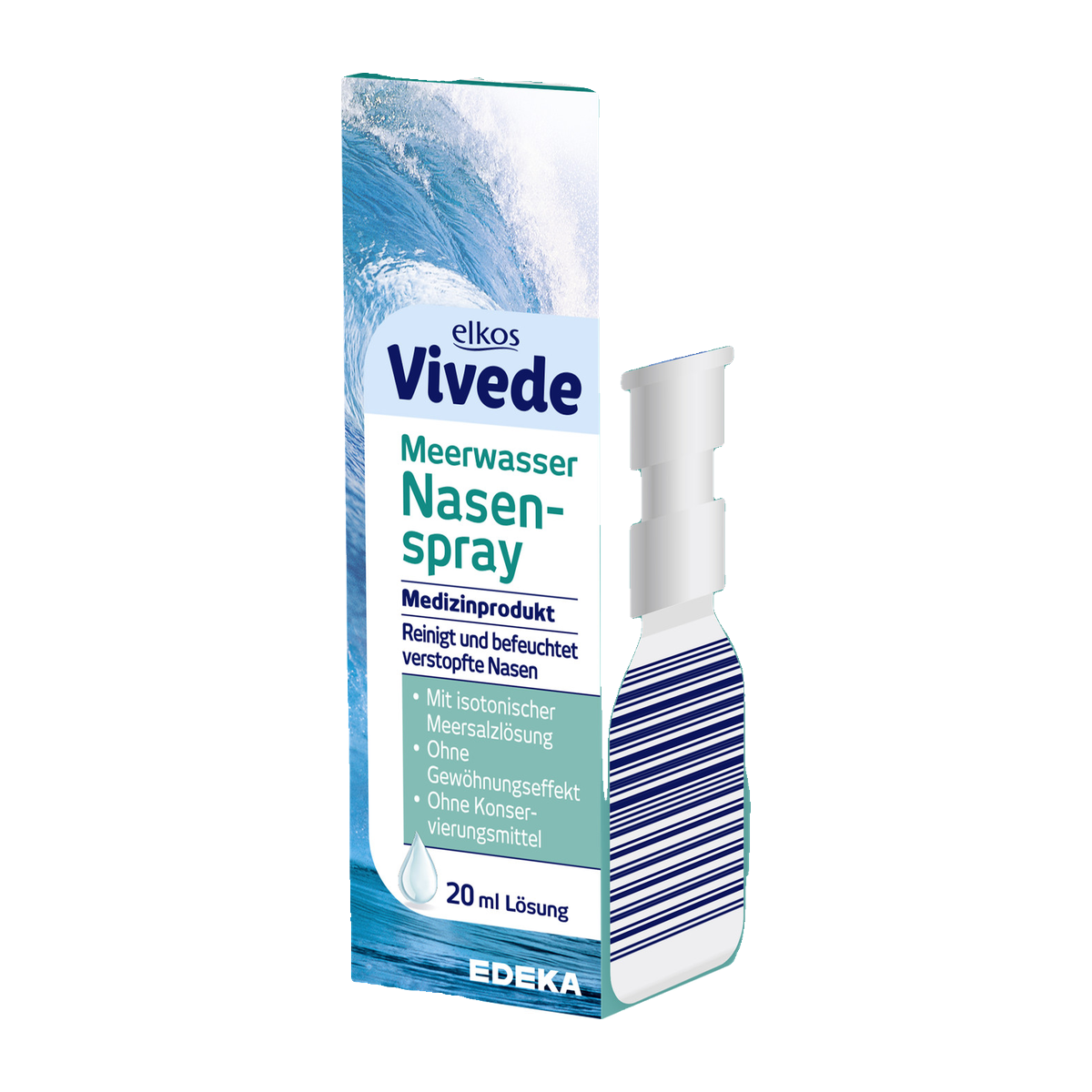 EDEKA elkos VIVEDE Meerwasser Nasenspray 20ml