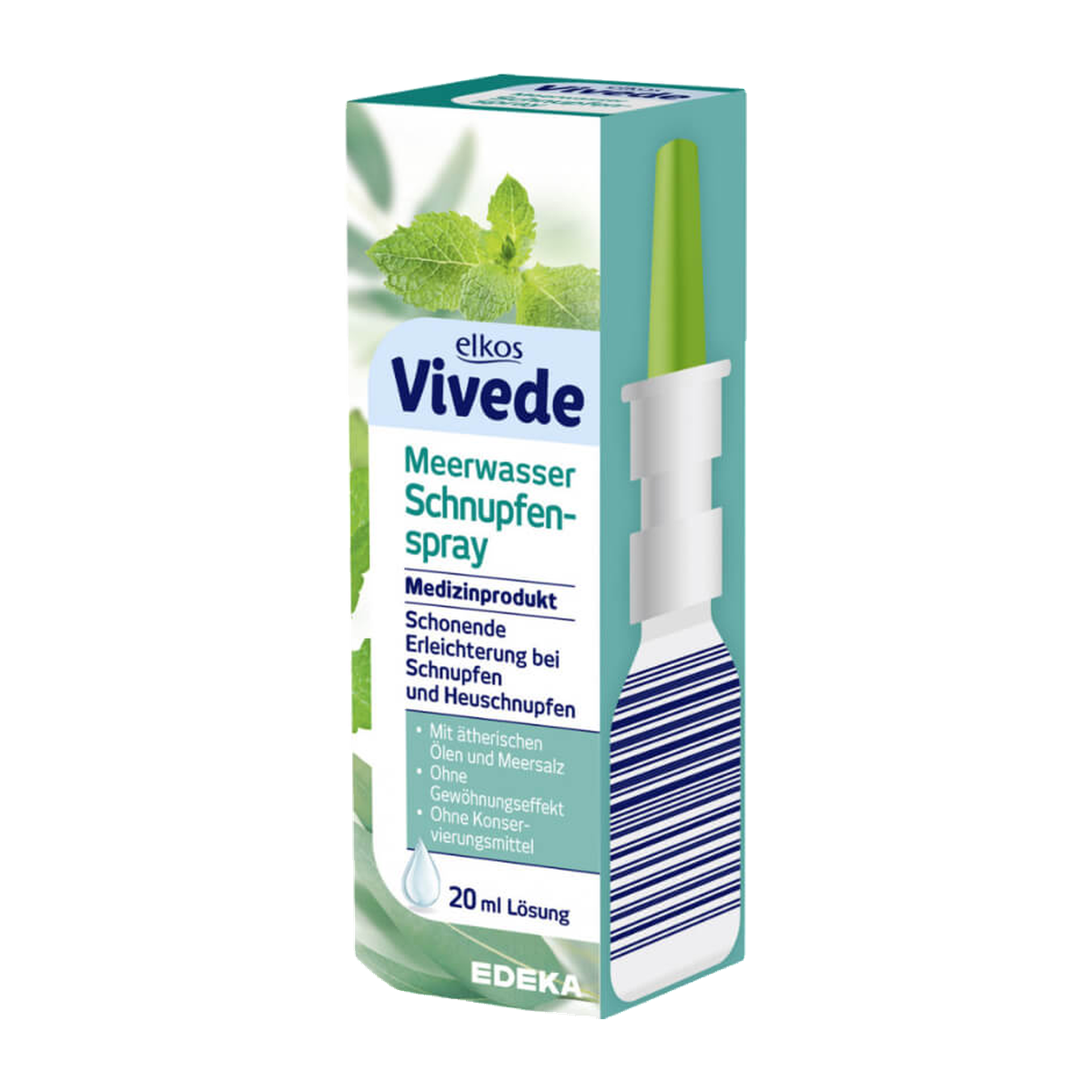 EDEKA elkos VIVEDE Meerwasser Schnupfenspray 20ml
