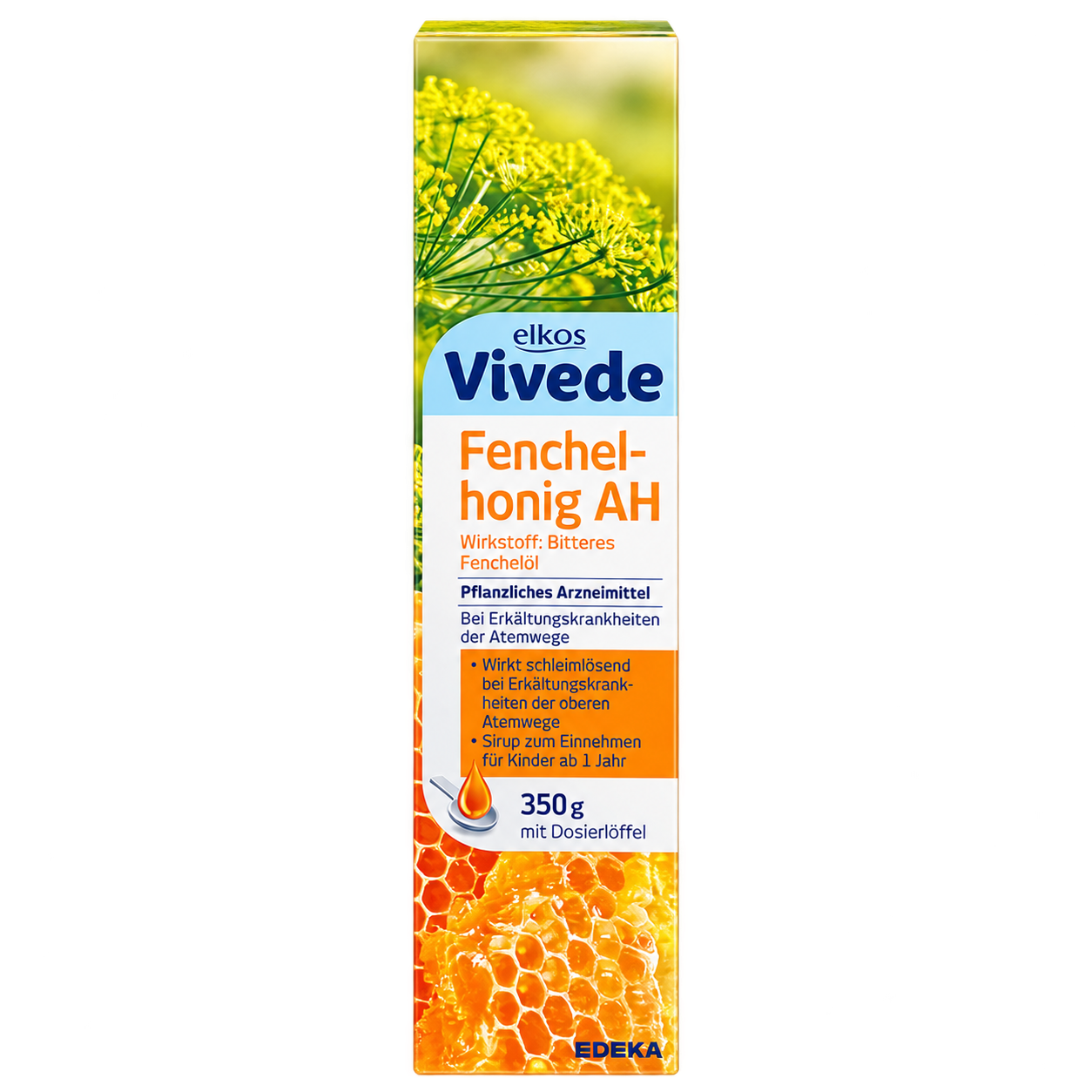 EDEKA elkos VIVEDE Fenchelhonig AH 350g