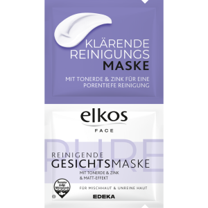 EDEKA elkos FACE Reinigungsmaske 2x8ml