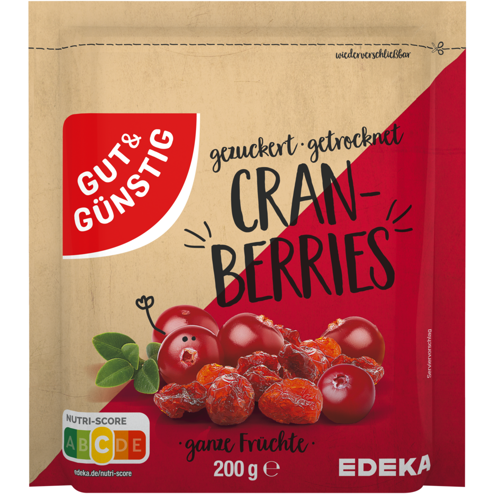 GUT&GÜNSTIG Cranberries 200g