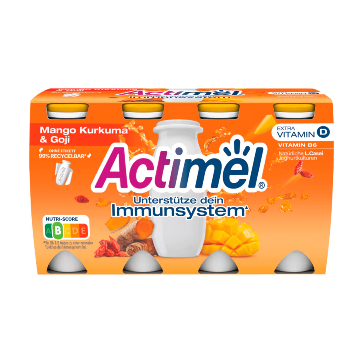 Actimel Mango-Kurkuma-Goji 8x100g