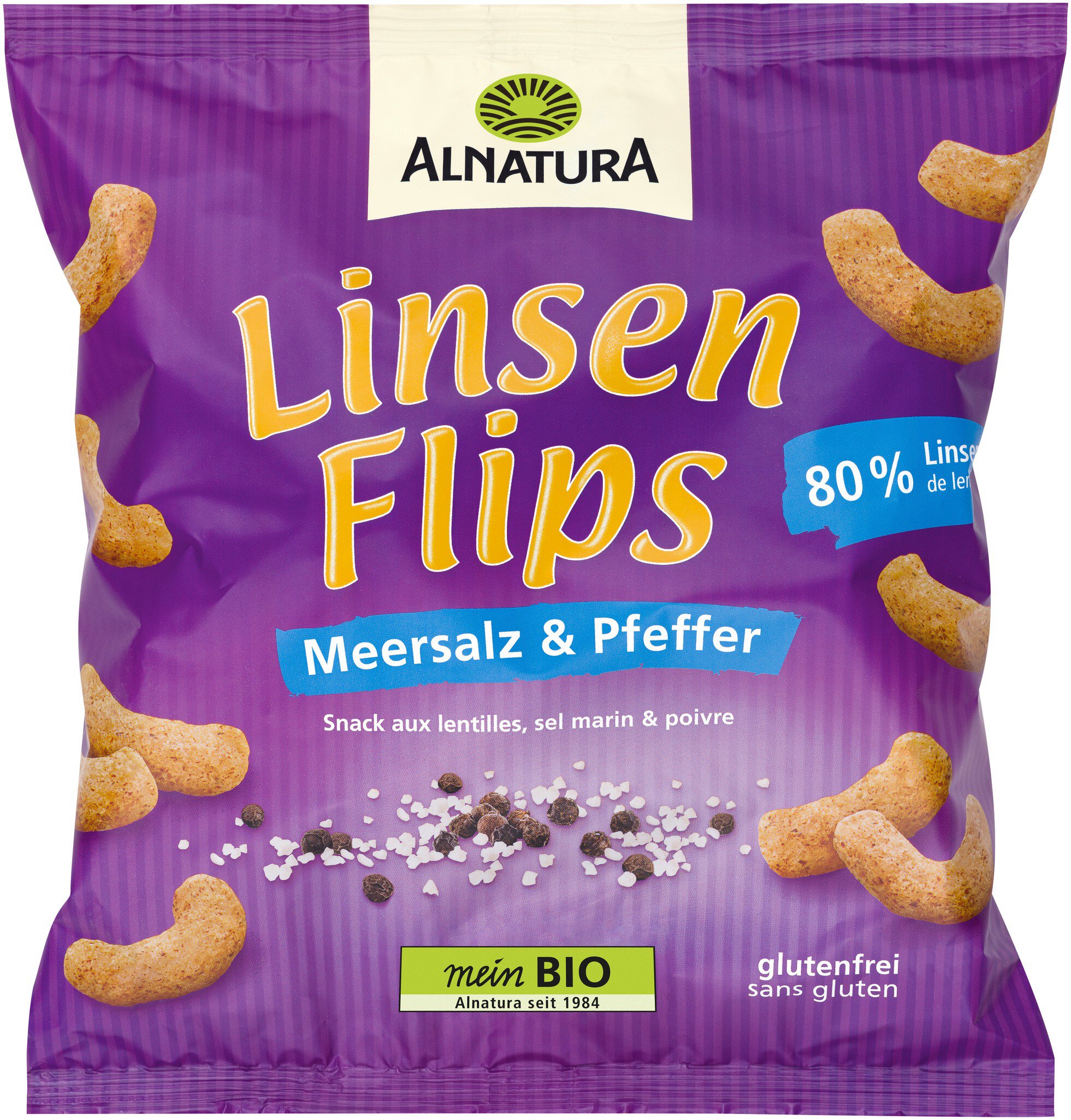 Bio Alnatura снек, чечевица 75g