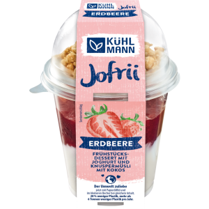 Kühlmann Frühstücksbecher Joghurt-Erdbeer Grütze 285g
