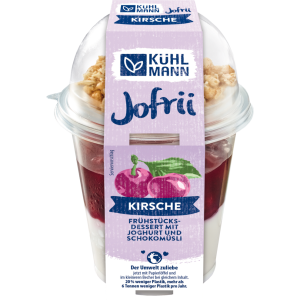 Kühlmann Frühstücksbecher Joghurt-Kirsch Grütze 285g