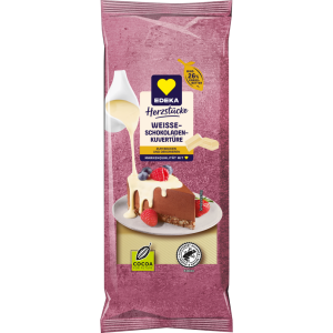 EDEKA Herzstücke Kuvertüre Weiß 200g
