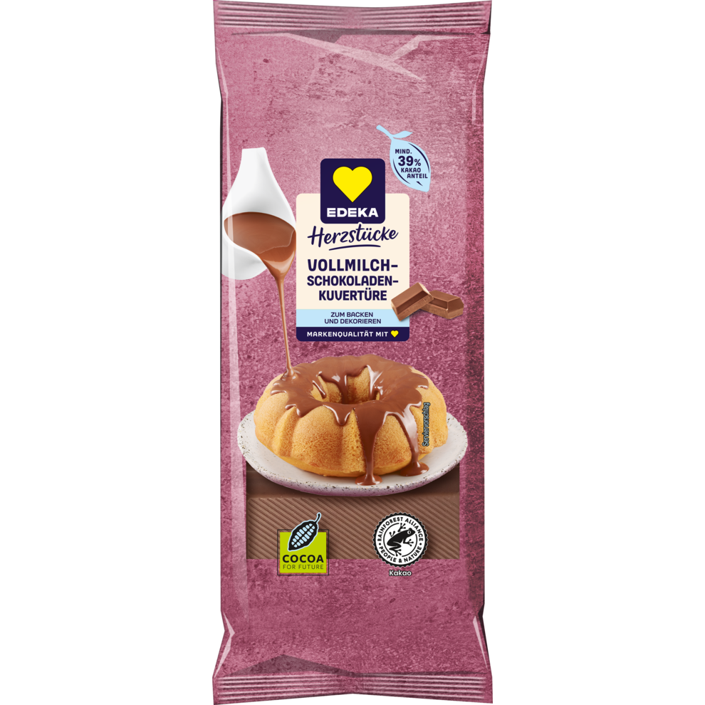 EDEKA Herzstücke Kuvertüre Vollmilch 200g
