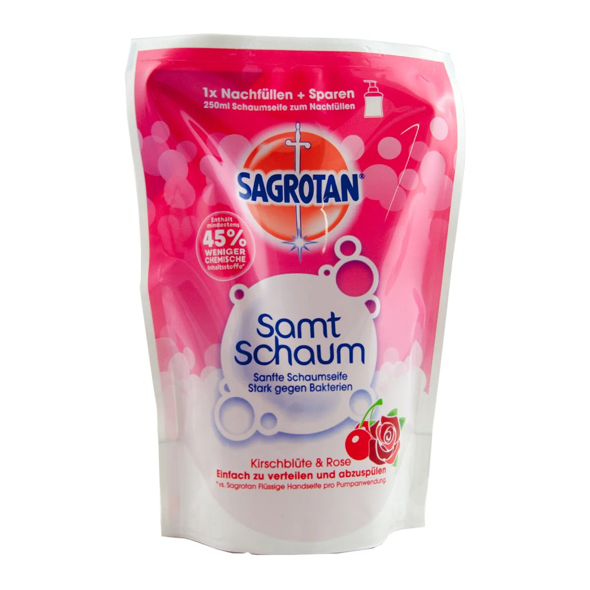 Sagrotan Samtschaum Kirschblüte&Rose Nachfüller 250ml