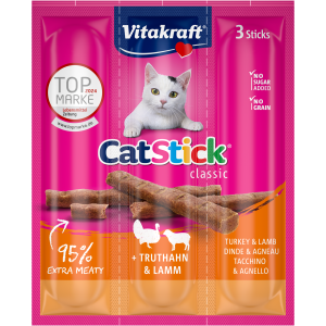Vitakraft Cat-Stick Mini Truthahn/Lamm 3x6g