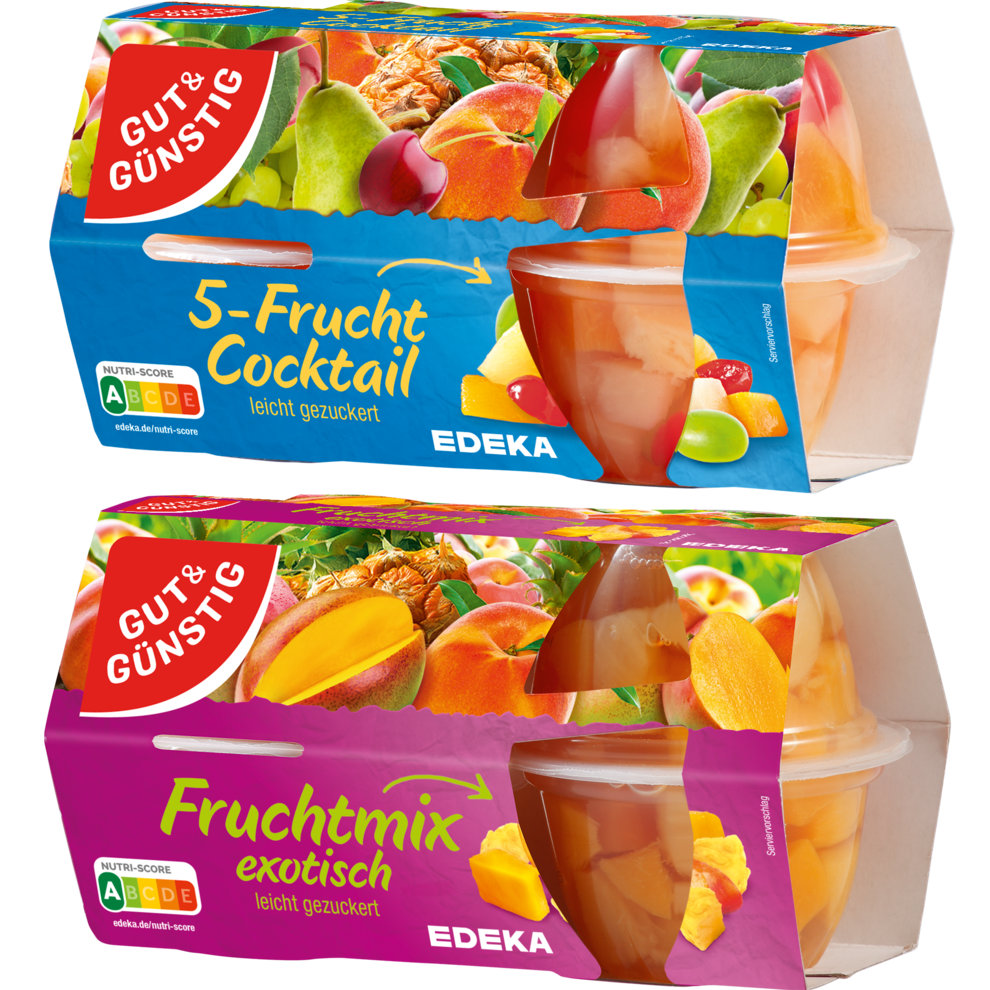 GUT&GÜNSTIG Fruchtmix/Fruchtcocktail 4x120g 2-fach 6ST DP