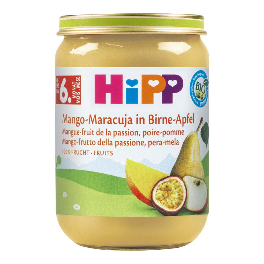 Bio Hipp Mango-Maracuja in Birne-Apfel ab 6.Monat 190g