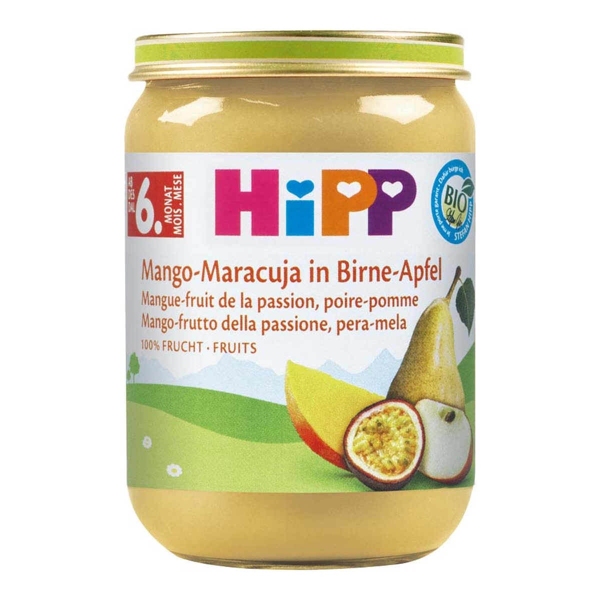 Bio Hipp Mango-Maracuja in Birne-Apfel ab 6.Monat 190g