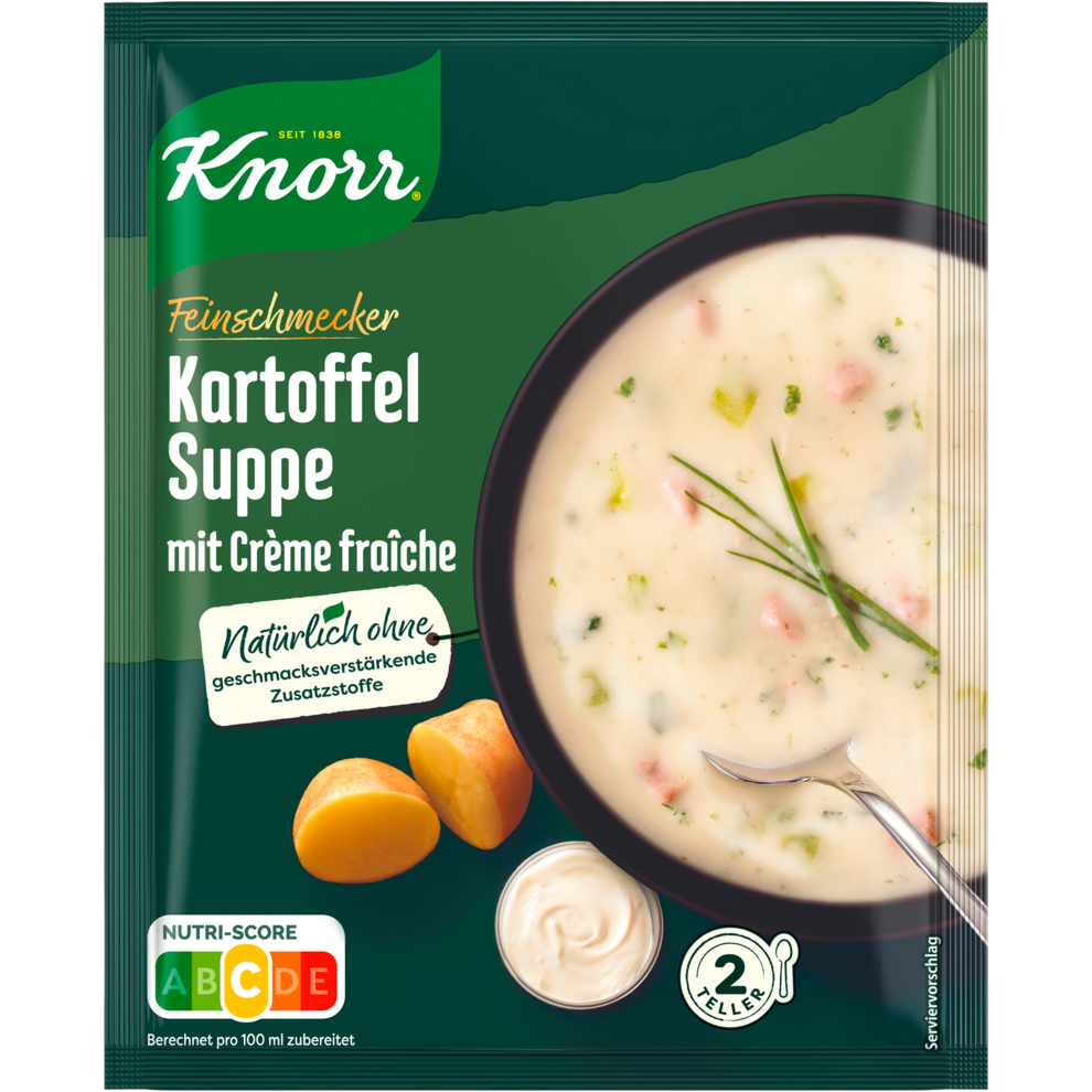 Knorr Feinschmecker Kartoffel Creme Fraiche Suppe für 0,5l 70g