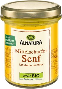 Bio Alnatura Delikatess-Senf mittelscharf 185ml