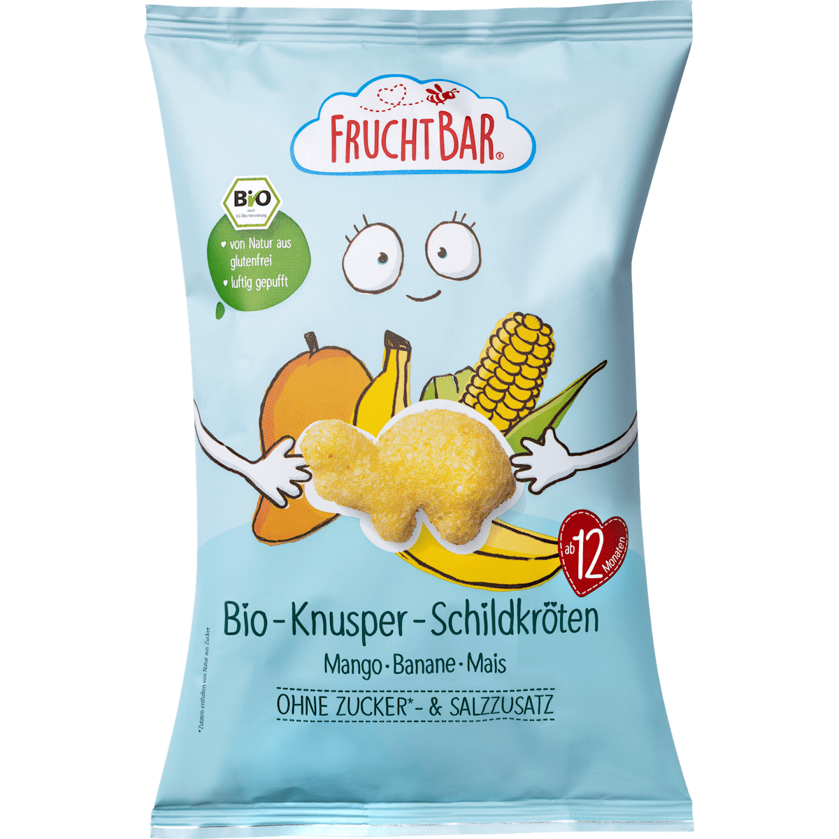 Bio Fruchtbar Knusper-Schildkröten Mango-Banane-Mais 30g