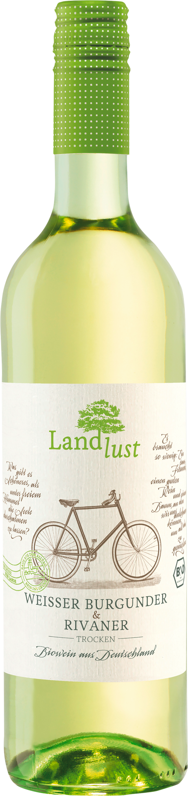 Bio Landlust Weißer Burgunder&Rivaner QbA trocken 0,75l