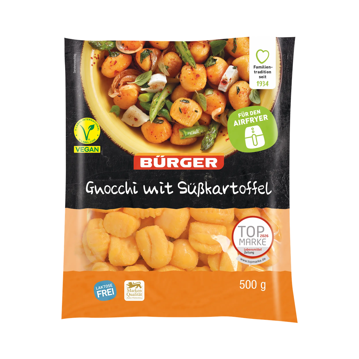 Bürger Gnocchi mit Süßkartoffel 500g