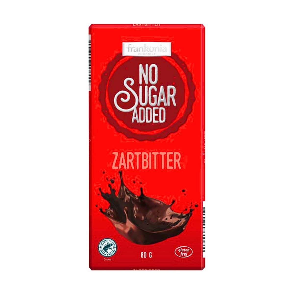 Frankonia Schokolade No Sugar Zartbitter 80g