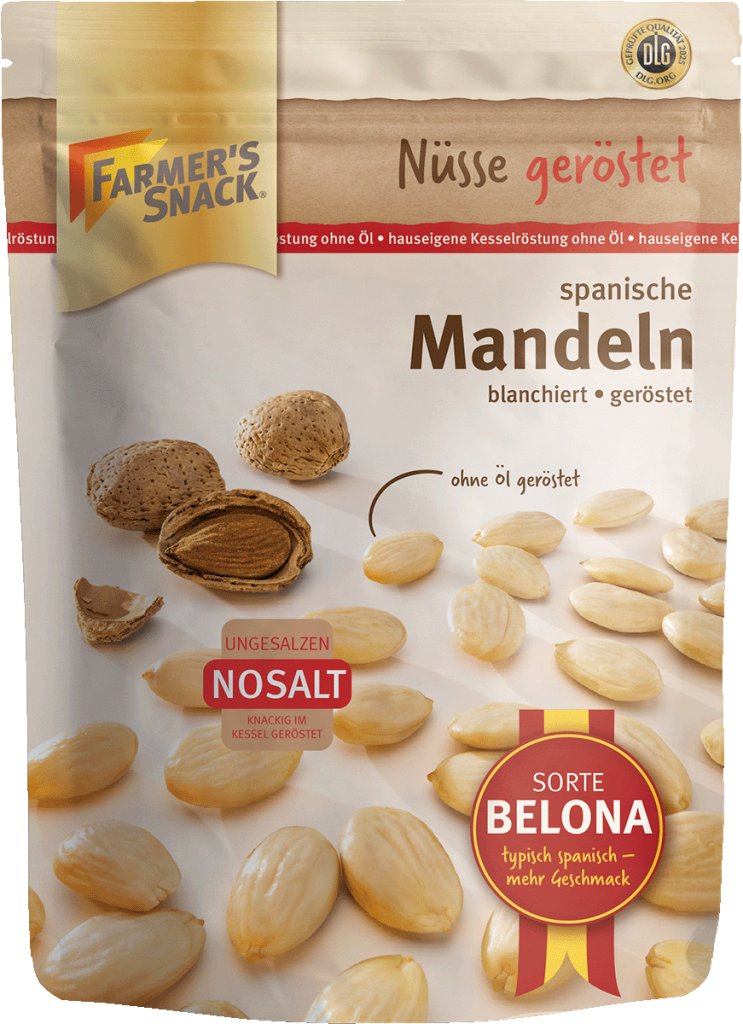 Farmer's Snack Mandeln blanchiert und geröstet 200g
