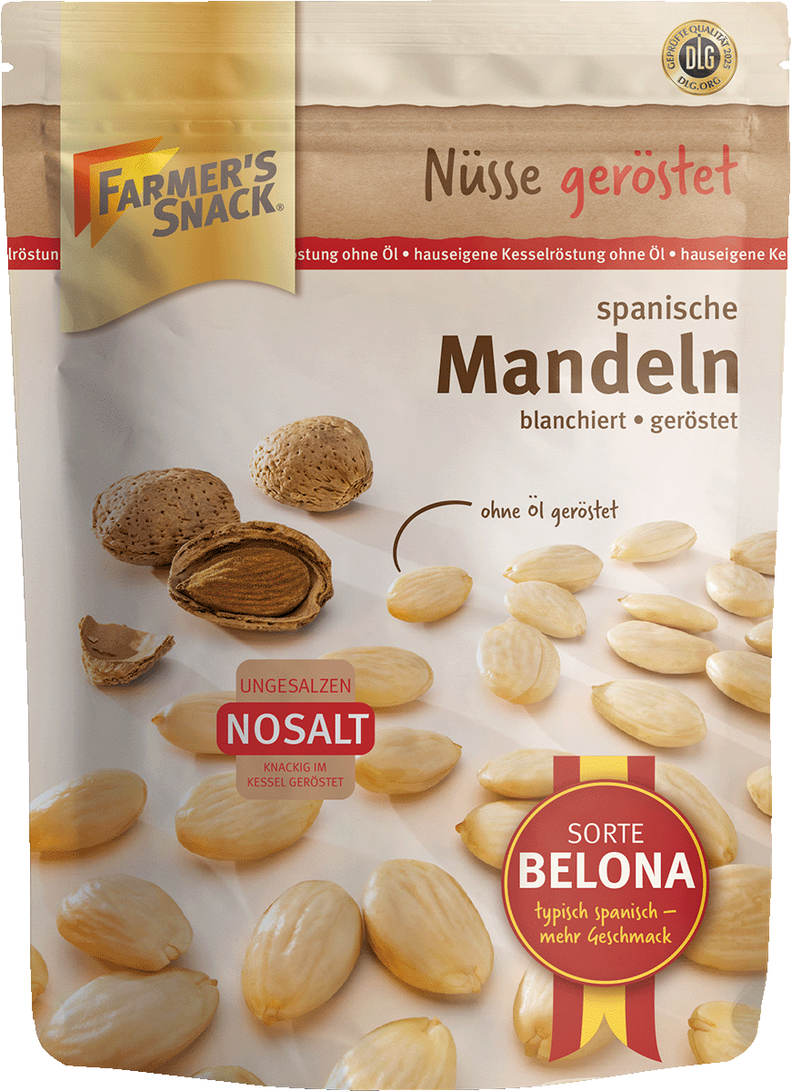 Farmer's Snack Mandeln blanchiert und geröstet 200g