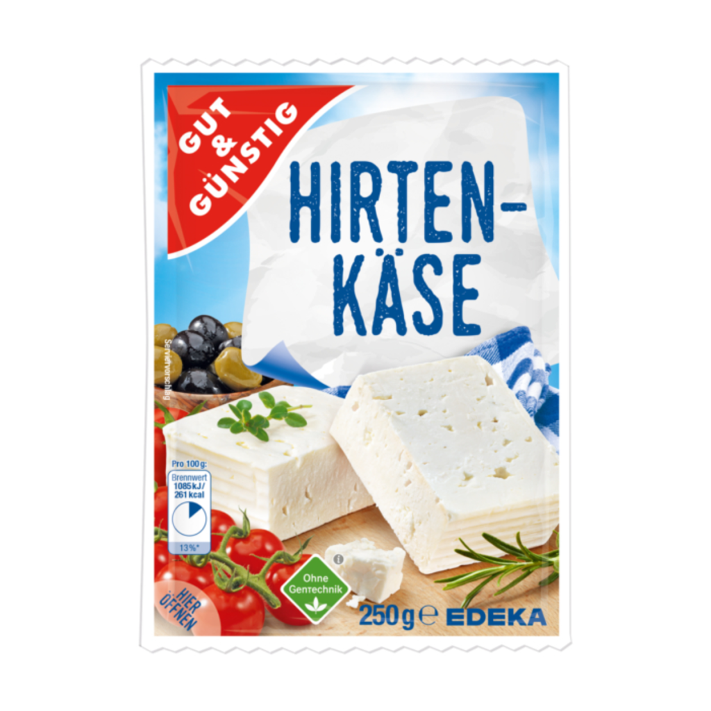 GUT&GÜNSTIG Hirtenkäse 45% F.i.Tr.250g VLOG