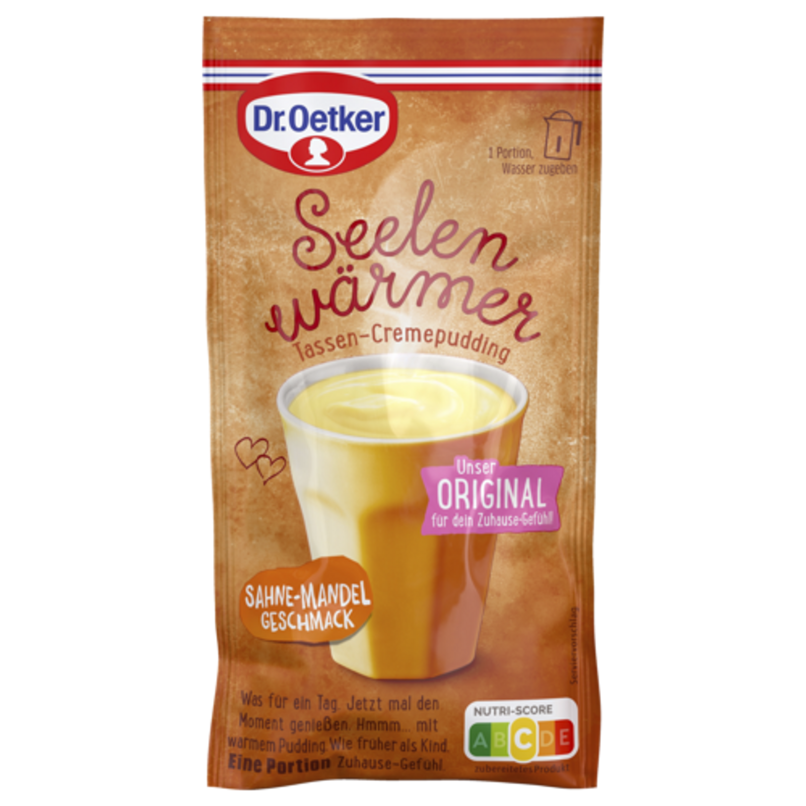 Dr.Oetker Seelenwärmer Tassenpudding Sahne-Mandel für 150ml 58g