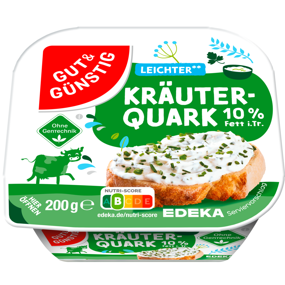 GUT&GÜNSTIG Kräuterquark leicht 10% Fett i.Tr.200g VLOG