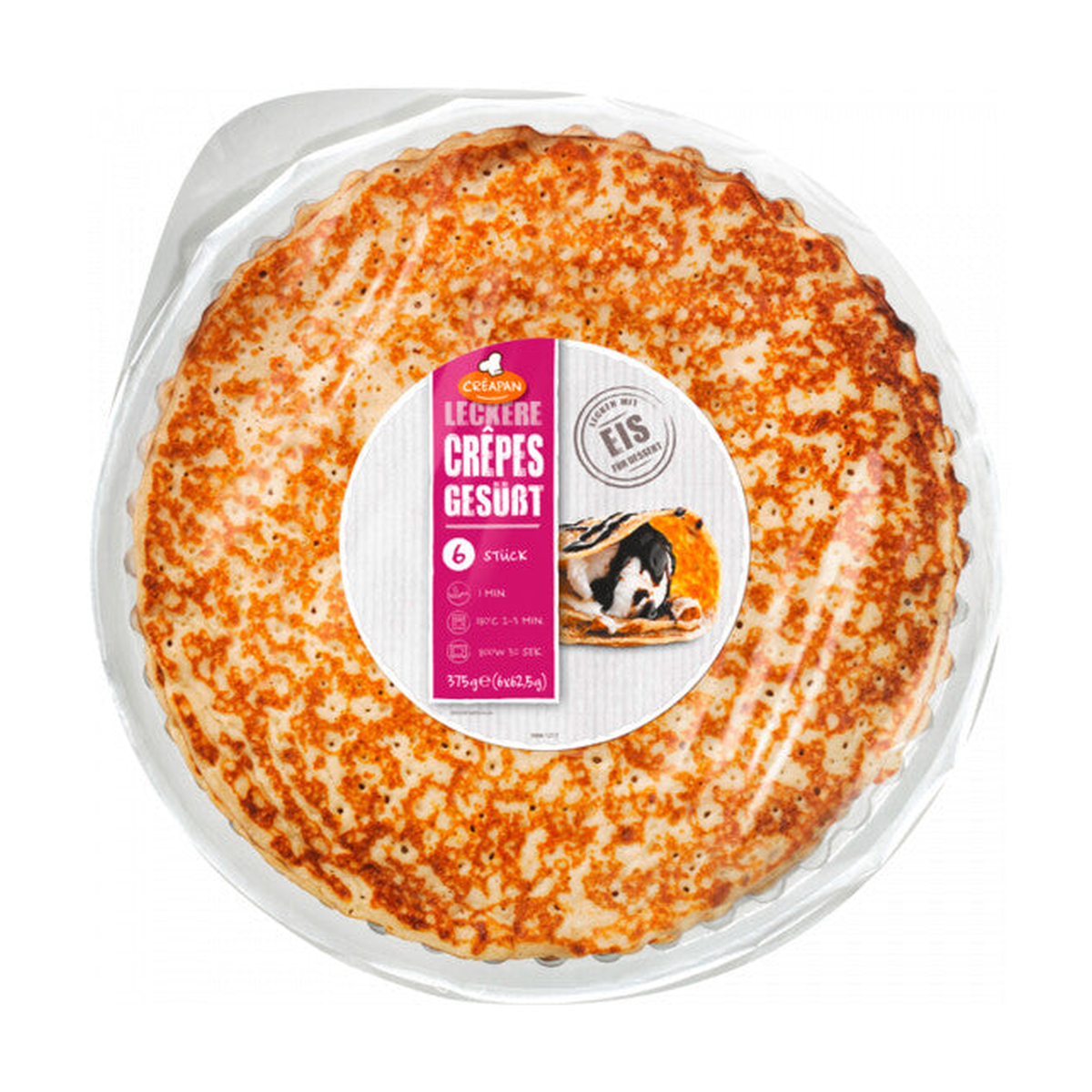 Creapan Pfannkuchen gesüßt 375g