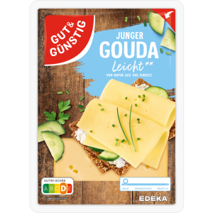GUT&GÜNSTIG Gouda leicht 30% Scheiben 200g VLOG