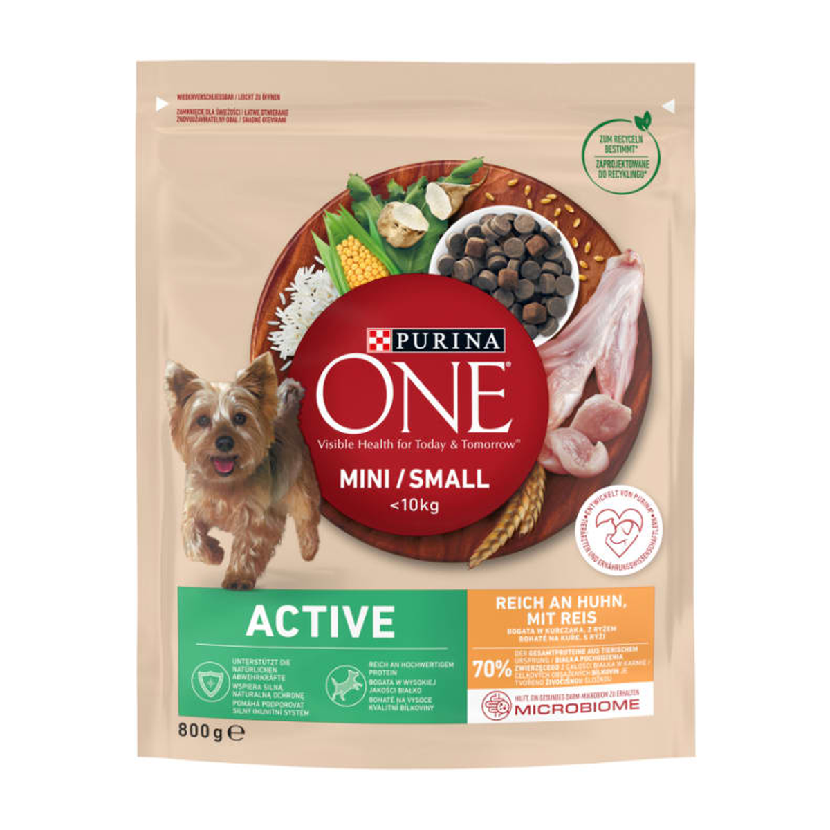 One Mini Active Huhn&Reis 800g