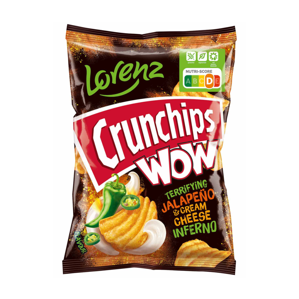 Crunchips Wow Jalapeno&Cream Cheese 110g