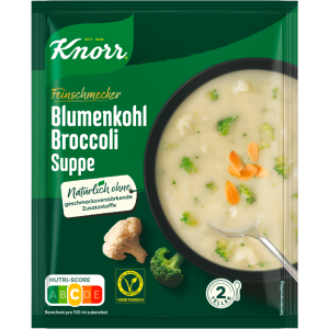 Knorr Feinschmecker Blumenkohl Broccoli Suppe für 500ml 48g