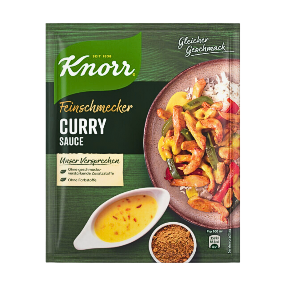 Knorr Гурман карри соус, 250ml 47g