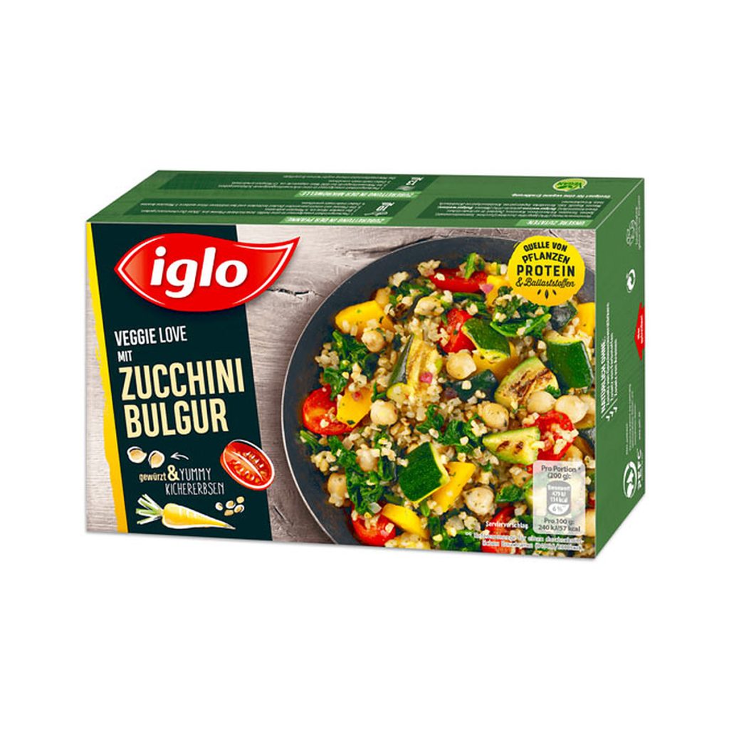 Iglo Veggie Love mit Zucchini Bulgur 400g