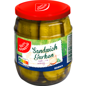 GUT&GÜNSTIG Sandwichgurken 530g