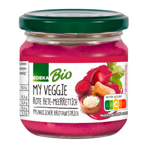 Bio EDEKA My Veggie Vegane Streichcreme Rote Bete-Meerrettich 180g