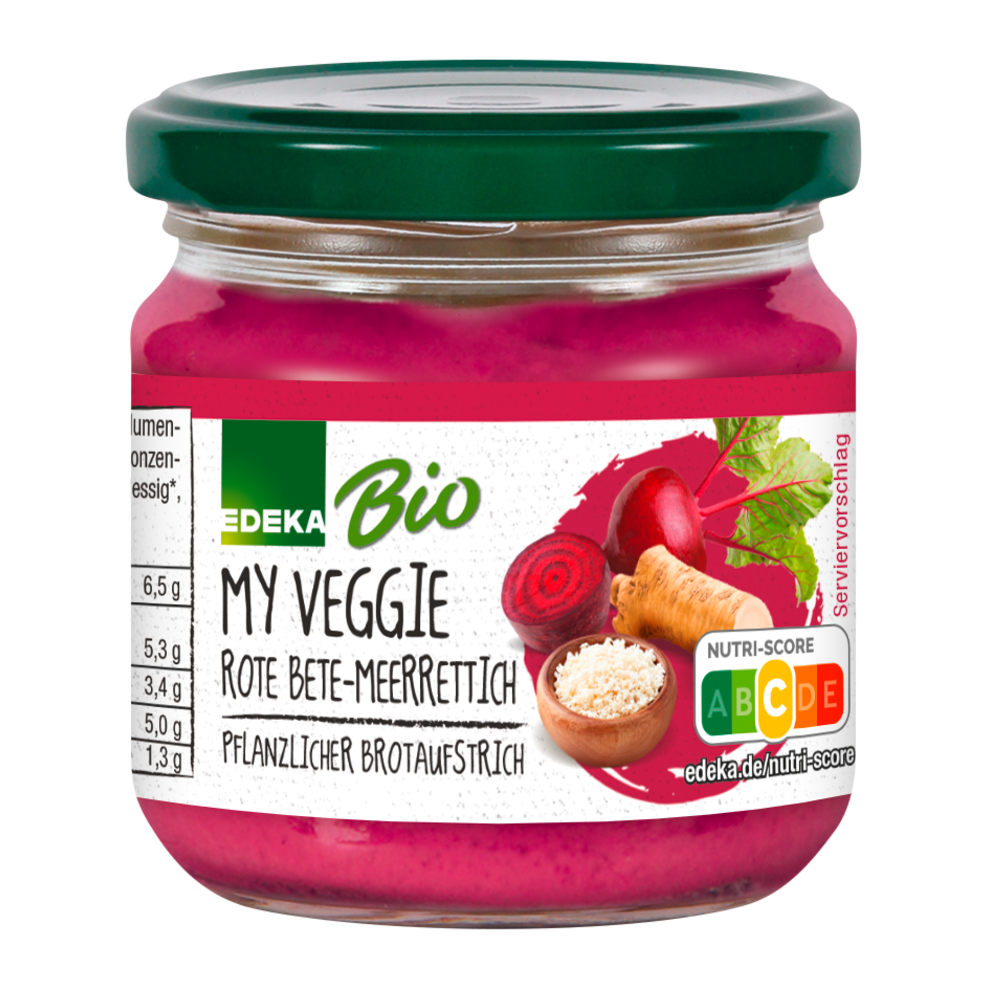 Bio EDEKA My Veggie Vegane Streichcreme Rote Bete-Meerrettich 180g