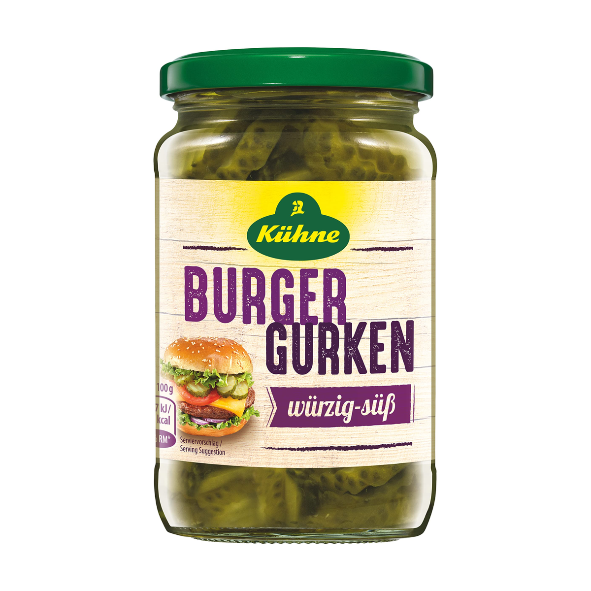 Kühne Burger Gurken 330g