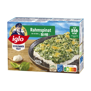 MSC Iglo Schlemmer-Filet Rahm Spinat mit Blubb 380g
