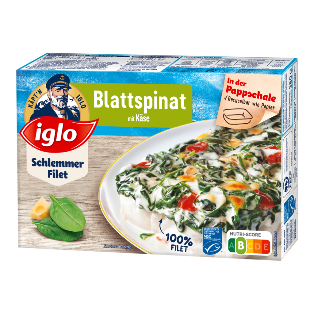 MSC Iglo Schlemmer-Filet Blattspinat 380g
