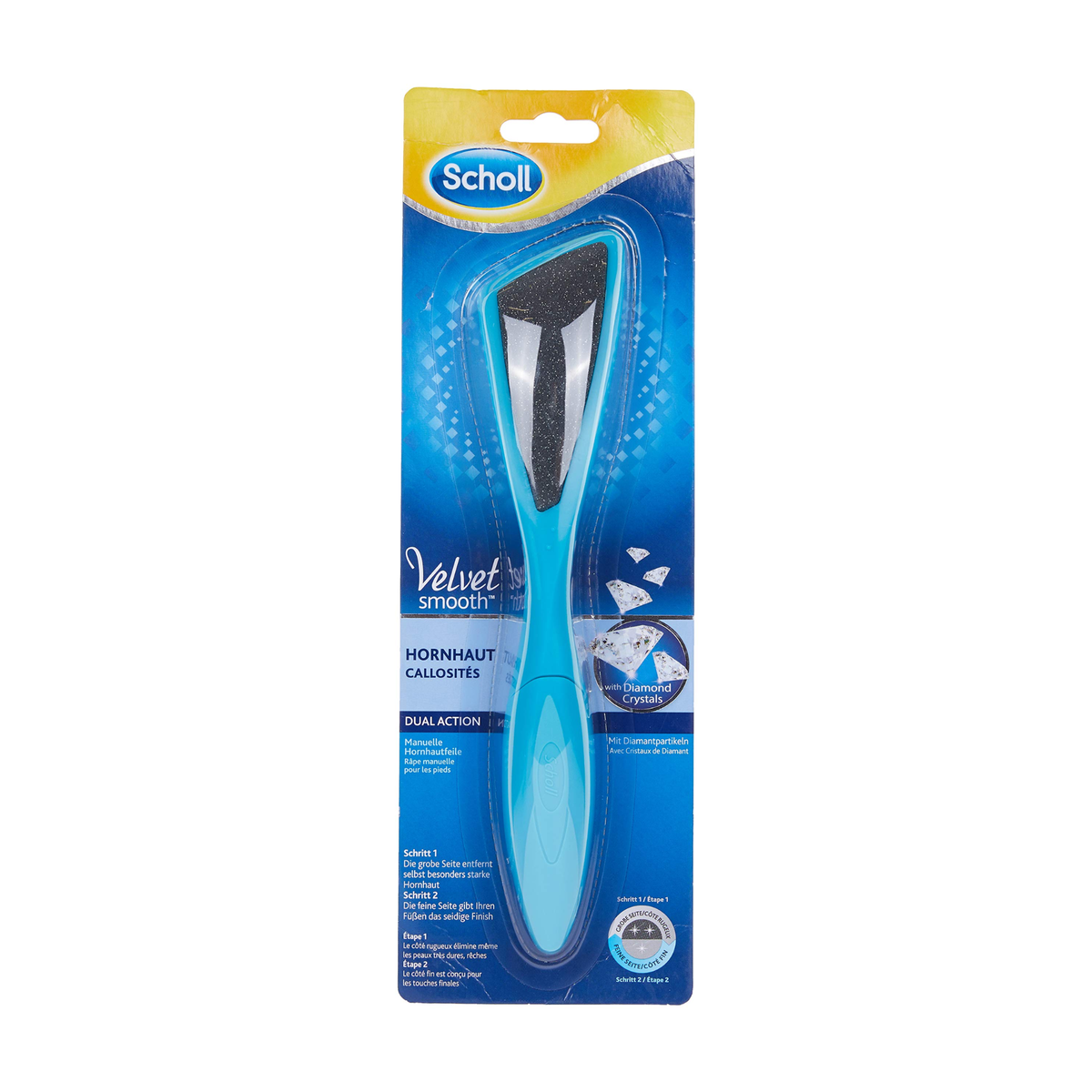Scholl Velvet Smooth Dual Action Hornhautfeile mit Diamantpartikeln