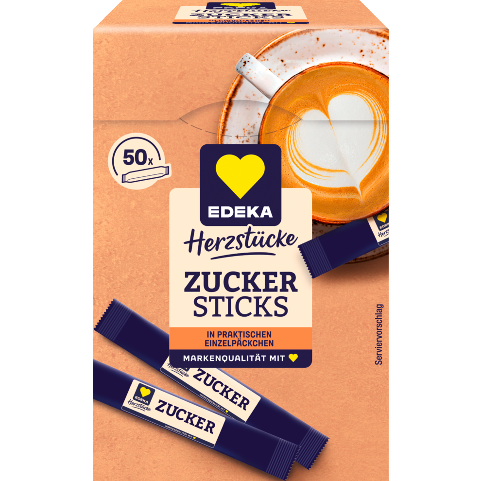 EDEKA Herzstücke Zuckersticks 50x5g
