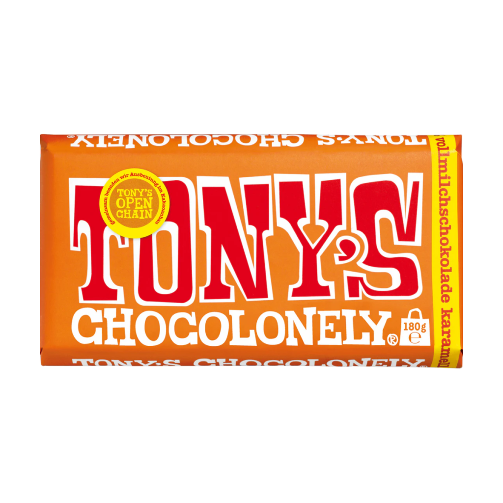 Tony's Chocolonely Vollmilchschokolade 32% Karamell Meersalz 180g