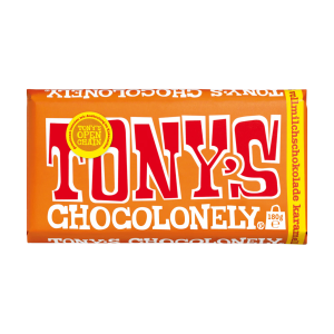 Tony's Chocolonely Vollmilchschokolade 32% Karamell Meersalz 180g