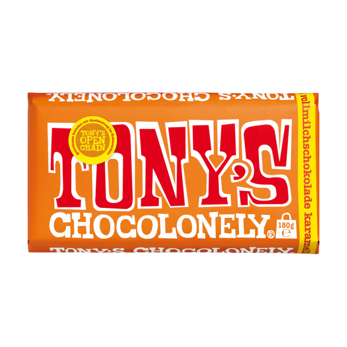 Tony's Chocolonely Vollmilchschokolade 32% Karamell Meersalz 180g