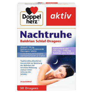Doppelherz Nachtruhe Baldrian Schlaf 30Dragees