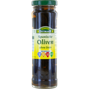 Feinkost Dittmann оливки чёрный без косточки 140g